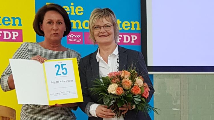 Ehrung Brigitte Hildebrandt