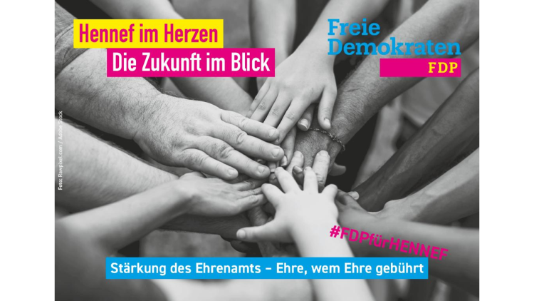 Wahlkampfplakat Ehrenamt