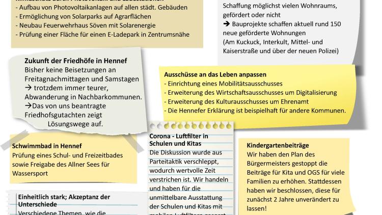 Ausschnitt der Anzeige