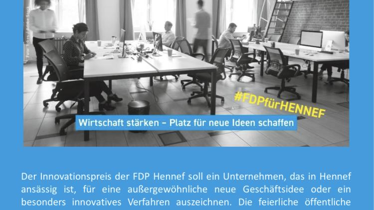 Innovationspreis der FDP Hennef
